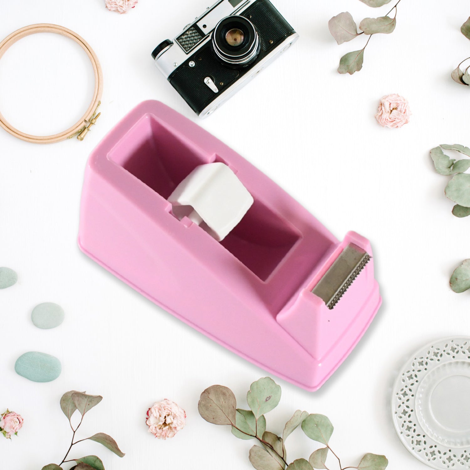 Plastic Tape Dispenser Cutter for Home Office use, Tape Dispenser for Stationary, Tape Cutter Packaging Tape School Supplies (1 pc / 300 Gm) Plastic Tape Dispenser Cutter for Home Office use, Tape Dispenser for Stationary, Tape Cutter Packaging Tape School Supplies (1 pc / 300 Gm)